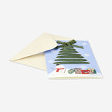 Christmas ribbon tree greetings card Office Flying Tiger Copenhagen 