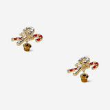 Christmas stud earrings - Candy cane and bow Textile Flying Tiger Copenhagen 