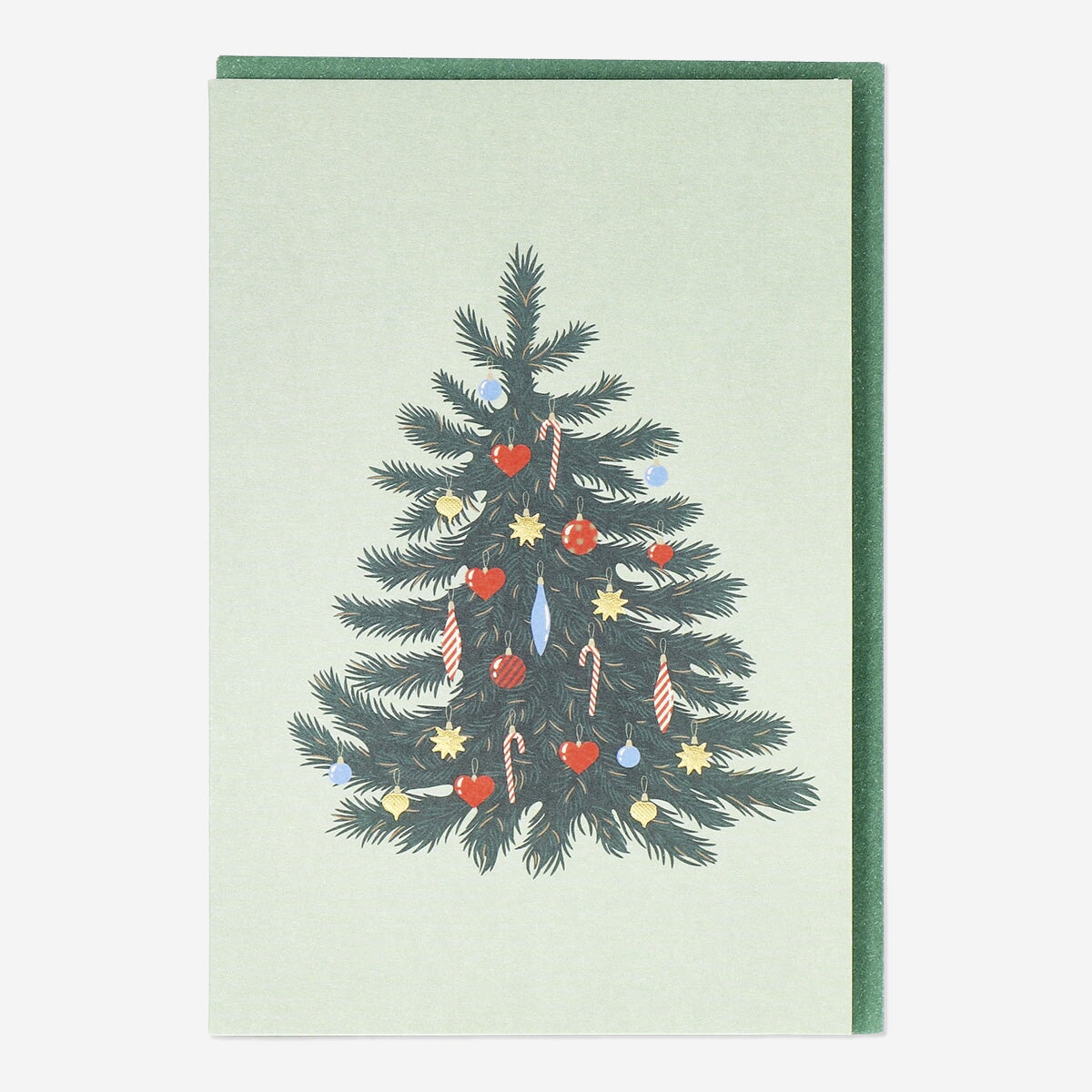 Christmas tree cards and envelopes - 5 pcs | Flying Tiger Copenhagen