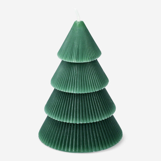 Christmas tree shaped candle