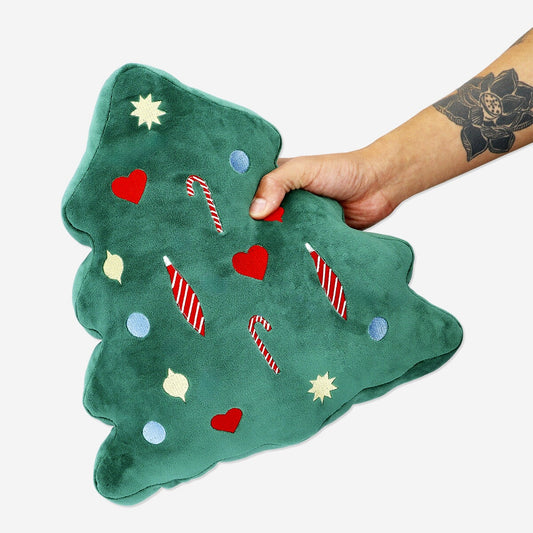 Coussin en forme de sapin de Noël