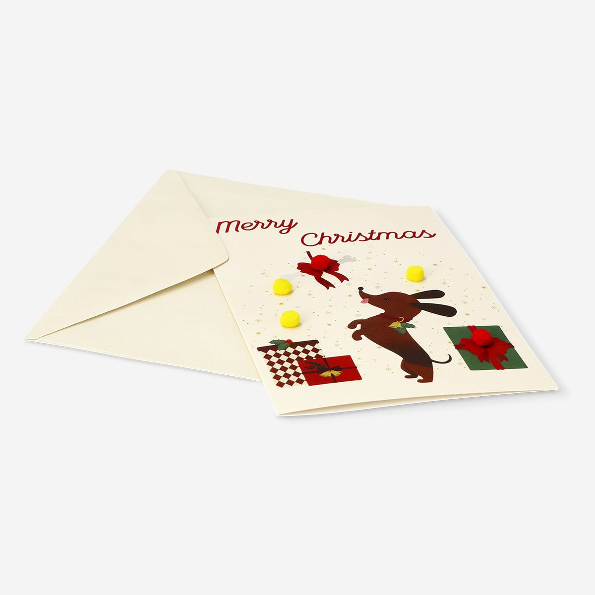 Christmas with sausage dog greetings card Office Flying Tiger Copenhagen 
