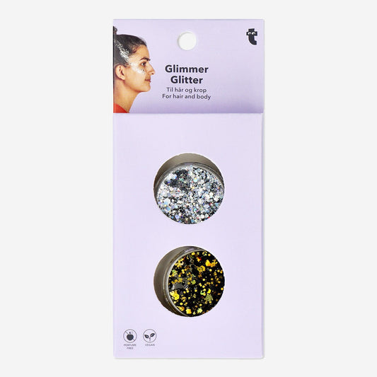 Grove glitter voor haar en lichaam