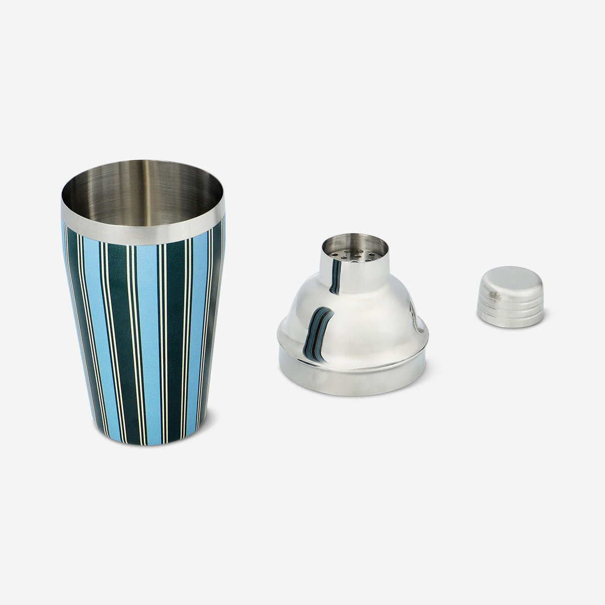 Cocktail shaker with green stripes - 550 ml Kitchen Flying Tiger Copenhagen 