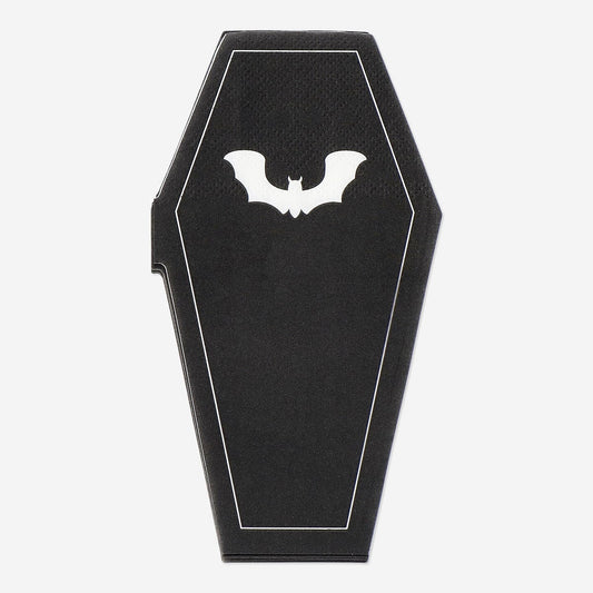 Coffin-Shaped Napkins - 16 pcs