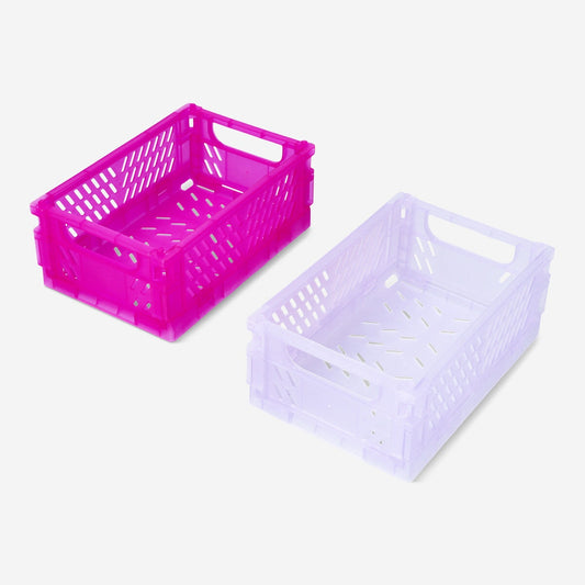 Boîtes de rangement pliables - 2 pcs