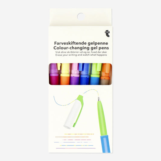 Colour-changing gel pens. 6 pcs