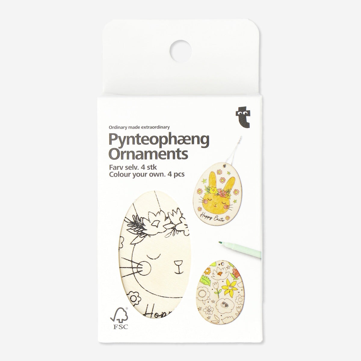 Colour-your-own ornaments Hobby Flying Tiger Copenhagen 