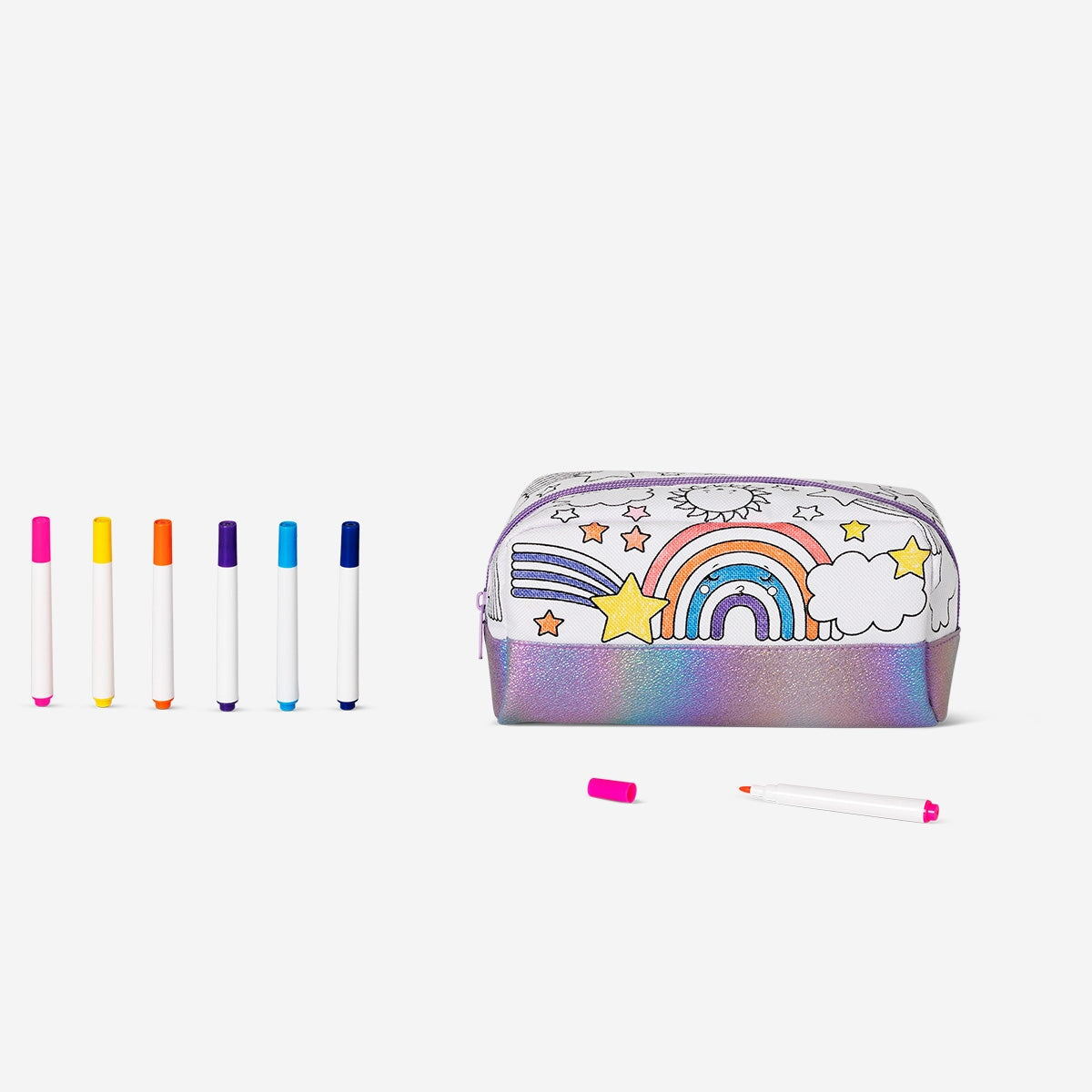 Colour-your-own pencil case. With 6 markers Hobby Flying Tiger Copenhagen 