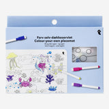 Colour-your-own placemat. With markers Hobby Flying Tiger Copenhagen 