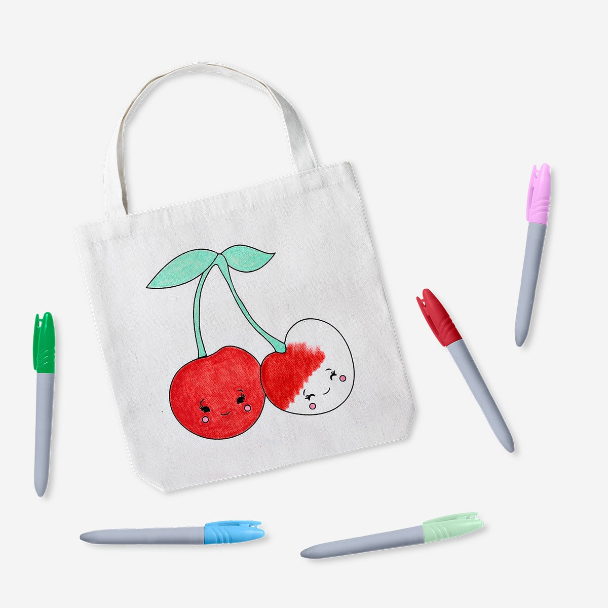 Colour-your-own small tote bag. With markers Hobby Flying Tiger Copenhagen 