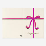 Congratulations card with bows and envelope Party Flying Tiger Copenhagen 