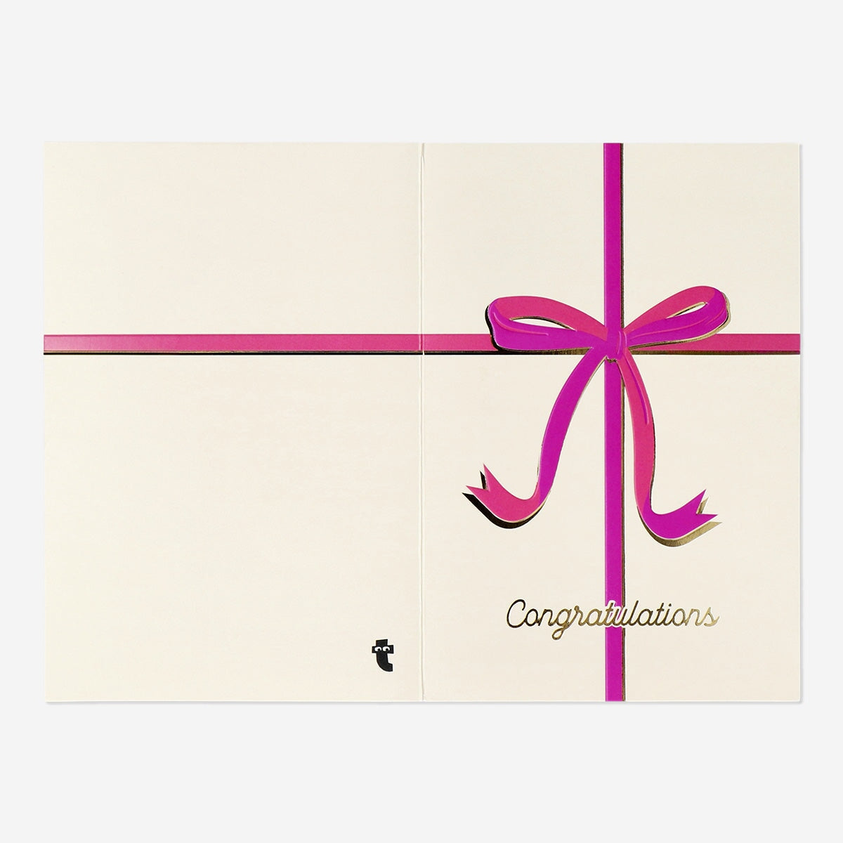 Congratulations card with bows and envelope Party Flying Tiger Copenhagen 