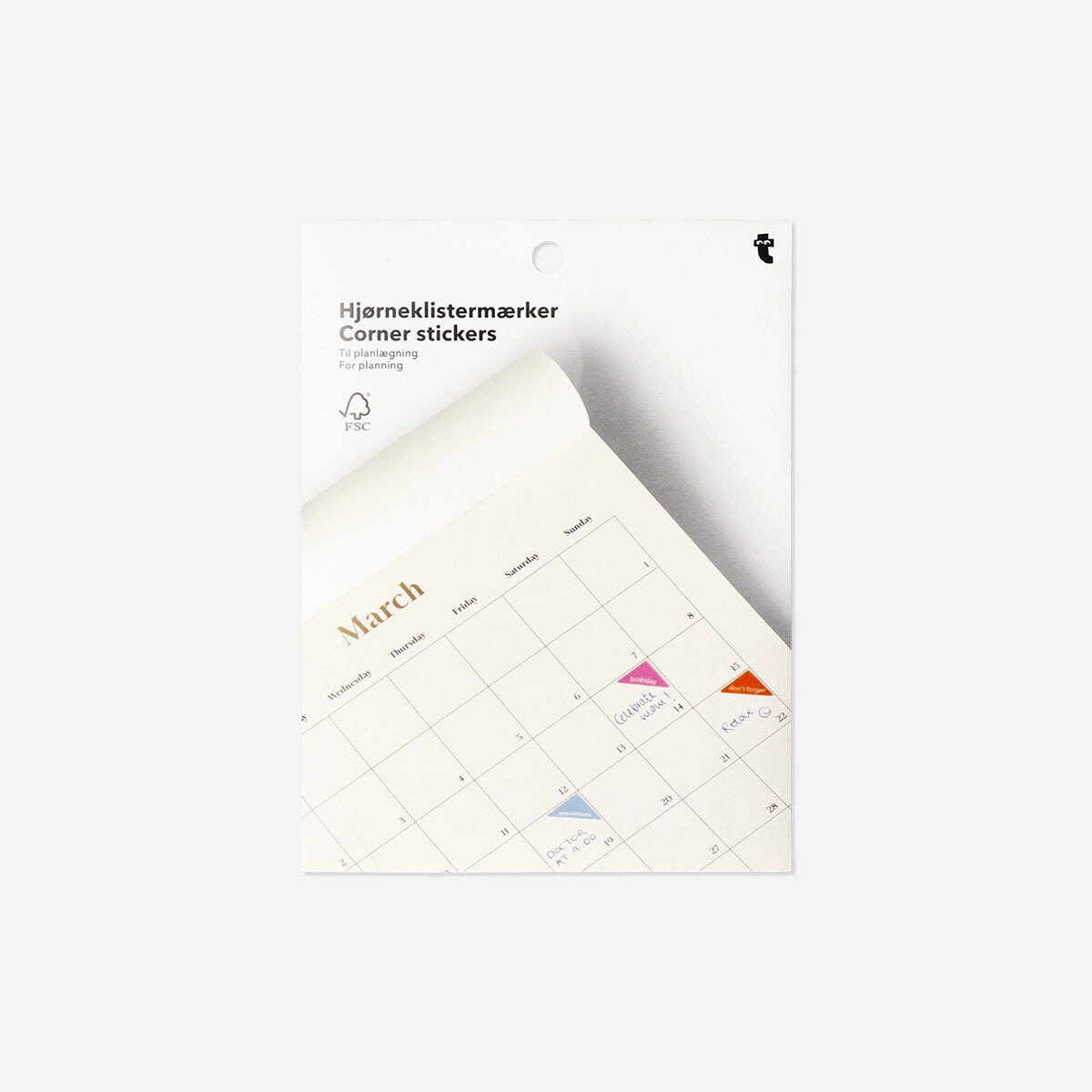 Corner stickers for planning Office Flying Tiger Copenhagen 