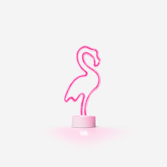 Mysig lampa med flamingo