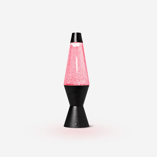 Koselig lampe med virvlende glitter 