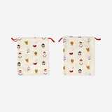 Cotton gift bags with Christmas icons - 2 pcs Office Flying Tiger Copenhagen 
