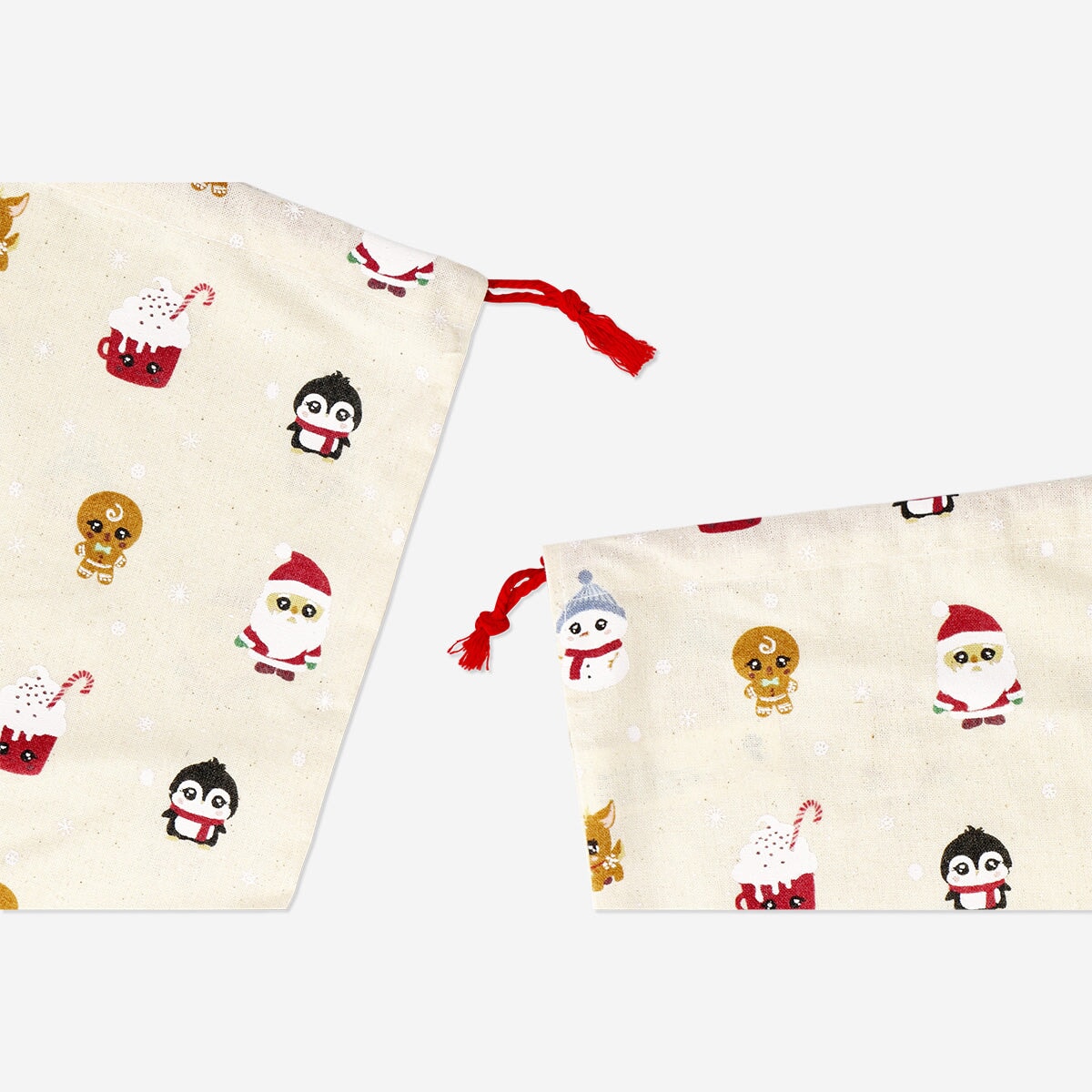 Cotton gift bags with Christmas icons - 2 pcs Office Flying Tiger Copenhagen 