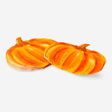 Set of 16 festive pumpkin-themed party napkins from Flying Tiger Copenhagen, featuring bright orange autumnal design.