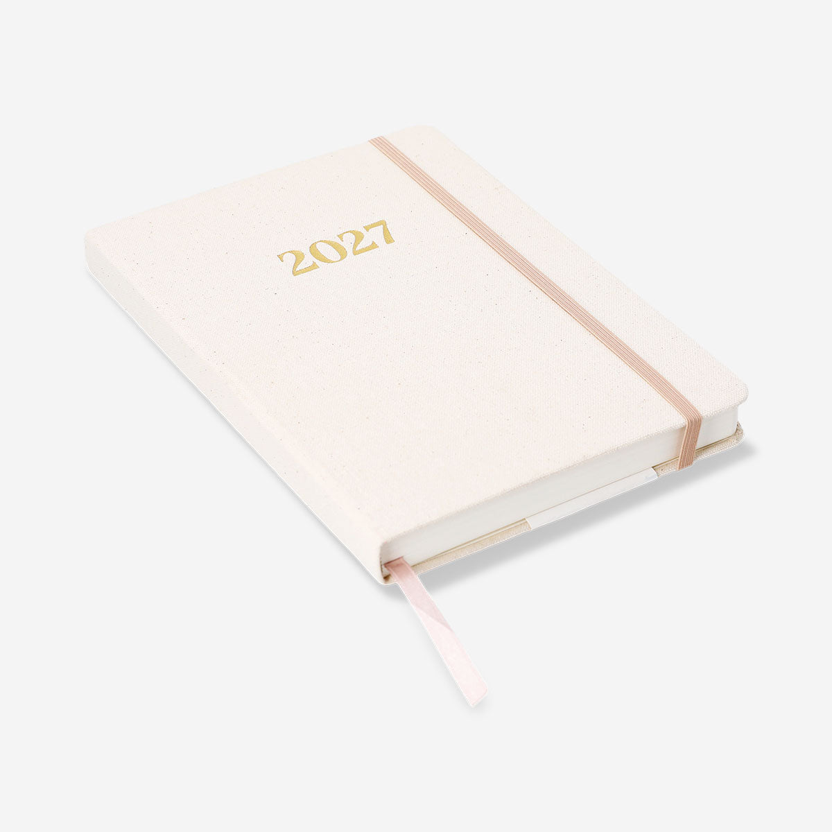 A5 fabric cover daily diary for 2027 by Flying Tiger Copenhagen, featuring a stylish and durable office planner with a fabric cover.