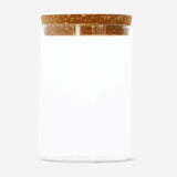 Glass jar with cork lid, 14 cm, from Flying Tiger Copenhagen, suitable for kitchen storage and organization.