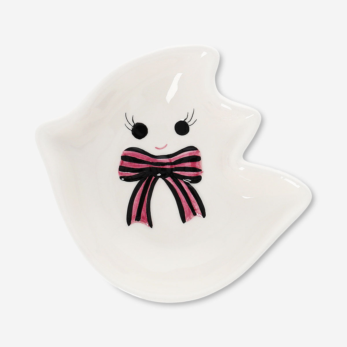 Flying Tiger Copenhagen ghost-shaped ceramic bowl, 15 cm, kitchen decor and functional dishware with a spooky design.