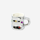 Silver mug with gemstones - 270 ml