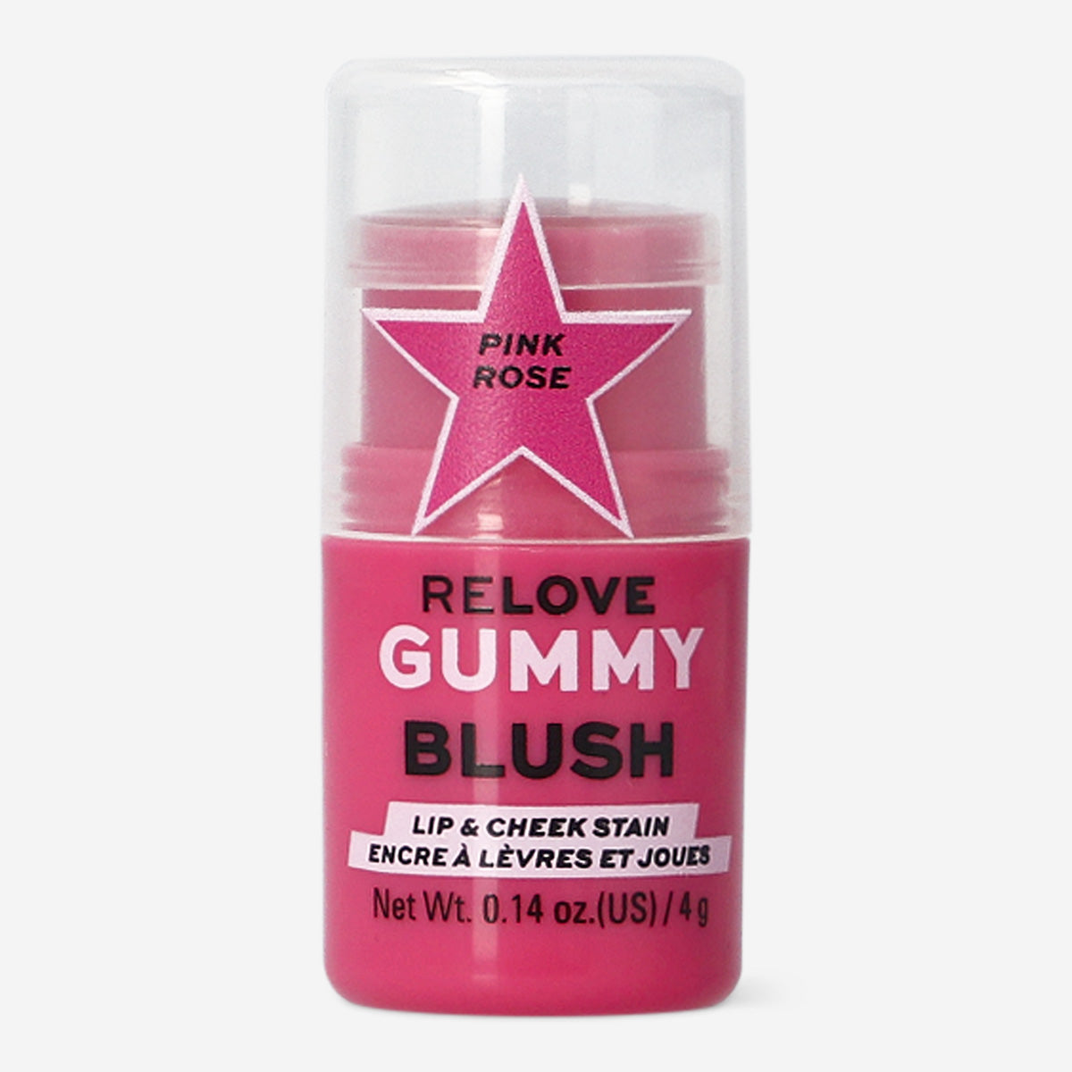 Flying Tiger Copenhagen Relove Jelly Blush in Pink, a personal care product with a soft, jelly-textured pink blush in a compact container.