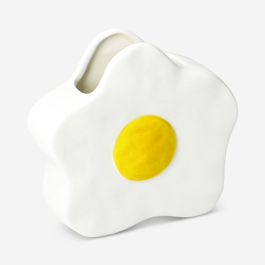 Fried egg vase - 14 cm