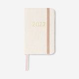 Fabric cover weekly diary 2027 by Flying Tiger Copenhagen, featuring an office style design with a fabric cover and weekly layout.