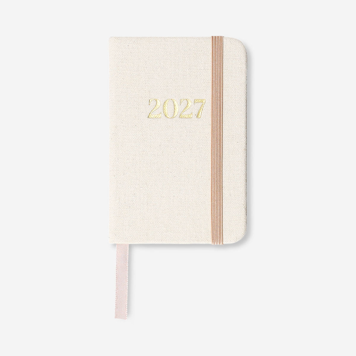 Fabric cover weekly diary 2027 by Flying Tiger Copenhagen, featuring an office style design with a fabric cover and weekly layout.
