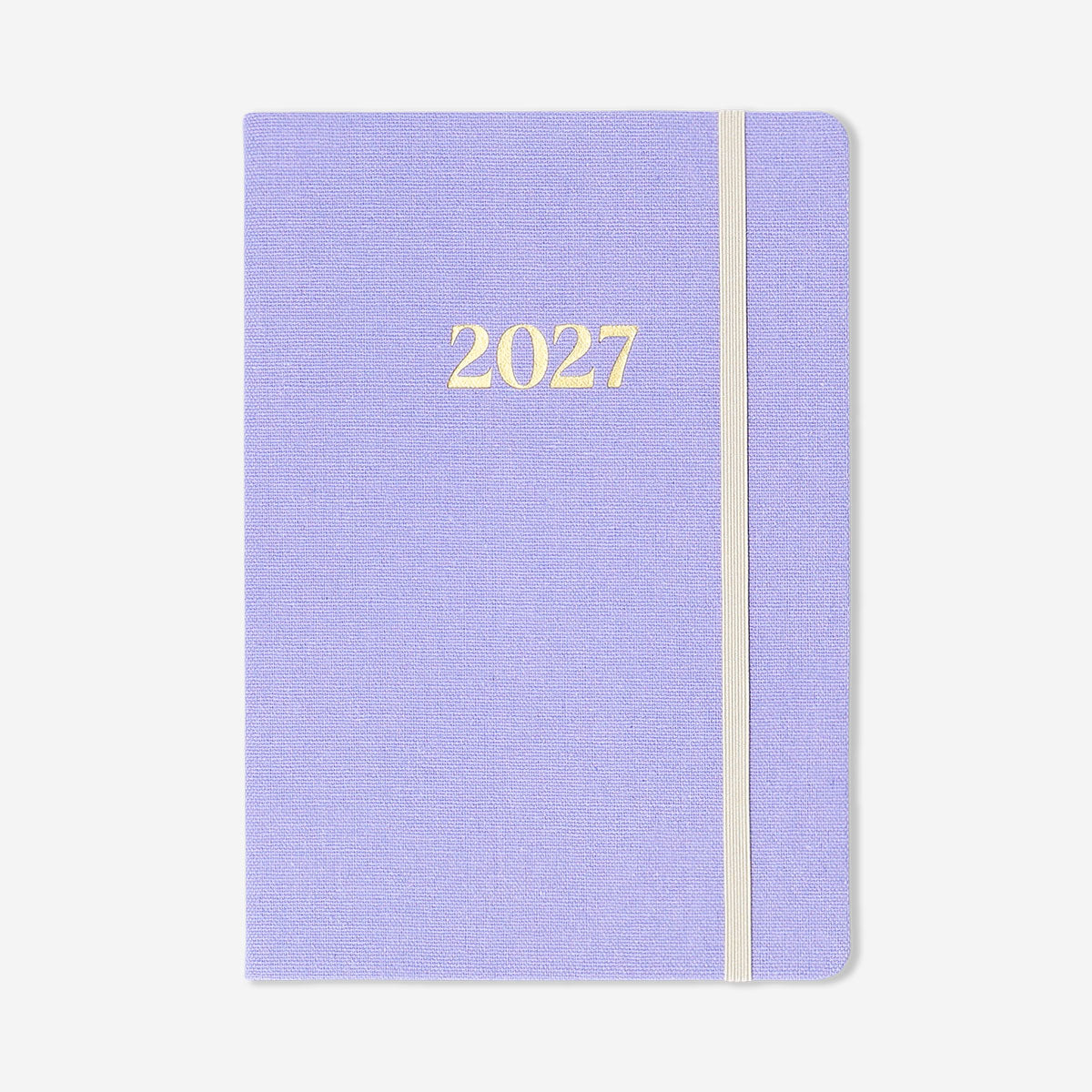 Purple A5 daily diary for 2027 by Flying Tiger Copenhagen, featuring a sleek office-style cover and daily planning pages.