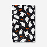Flying Tiger Copenhagen ghost-themed tablecloth, 140x220 cm, featuring playful ghost patterns on a home decor fabric.
