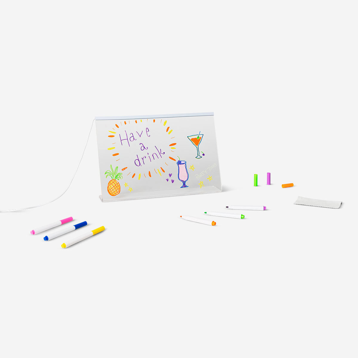 Flying Tiger Copenhagen glowing drawing board gadget with illuminated surface for creative drawing and doodling.