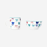 Breakfast set with bow print - 2 pcs