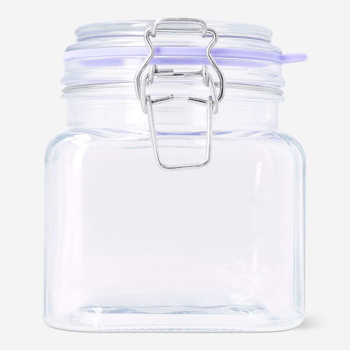 Square Flying Tiger Copenhagen glass storage jar, 750 ml, with clear sides and a lid