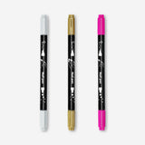 Set of three Flying Tiger Copenhagen nail pens for personal care, featuring colorful caps and fine tip applicators.