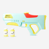 Flying Tiger Copenhagen 2-in-1 green water blaster toy with soap bubbles, perfect for outdoor play and water fun.