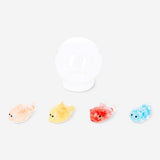 Mini sea creatures press me toy gadget from Flying Tiger Copenhagen, colorful sea animal figures with a playful design.