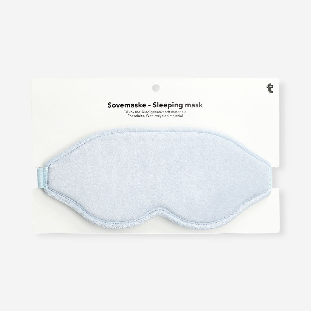 Niebieska opaska na oczy do spania dla dorosłych z pianką