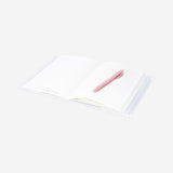 A5 hydrangea notebook with zip pocket