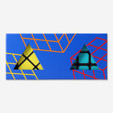 Set of two Flying Tiger Copenhagen IQ cubes, colorful brain-teasing puzzle games for mental challenge and entertainment.