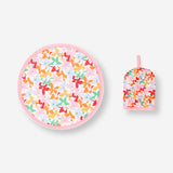 Foldable fan - Flower print