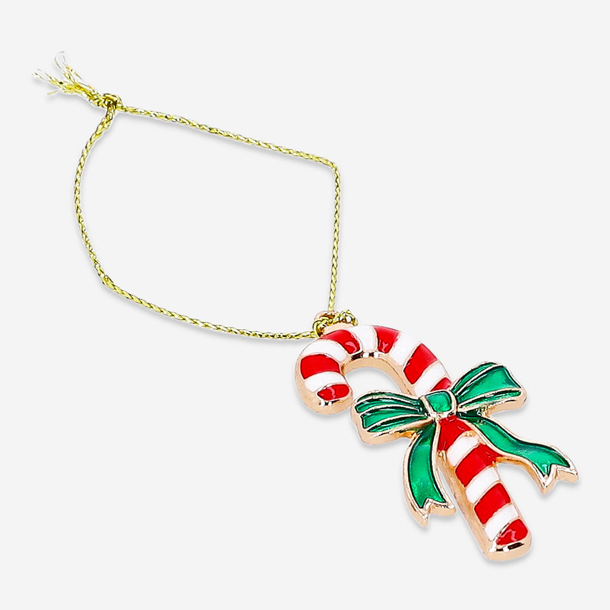 Hanging ornament - Candy cane in metal