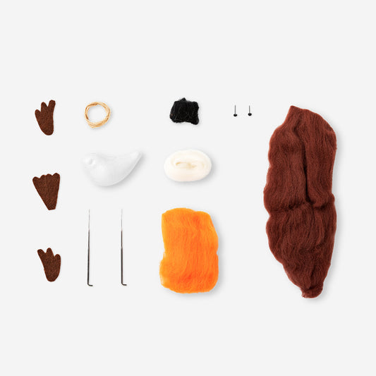 DIY bird needle felting kit