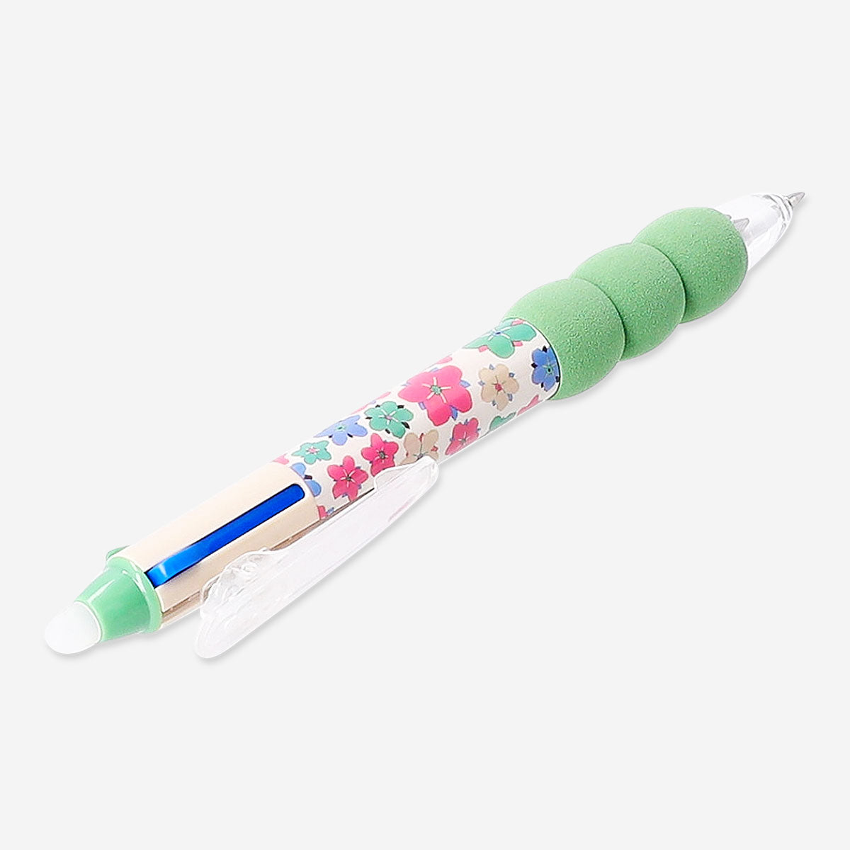 Colorful erasable gel pen with flower design by Flying Tiger Copenhagen, perfect for office writing and creative projects.