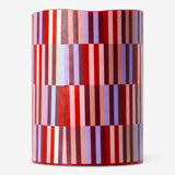 LED pillar candle with geometric pattern, 10 cm tall, from Flying Tiger Copenhagen, ideal for home decor.