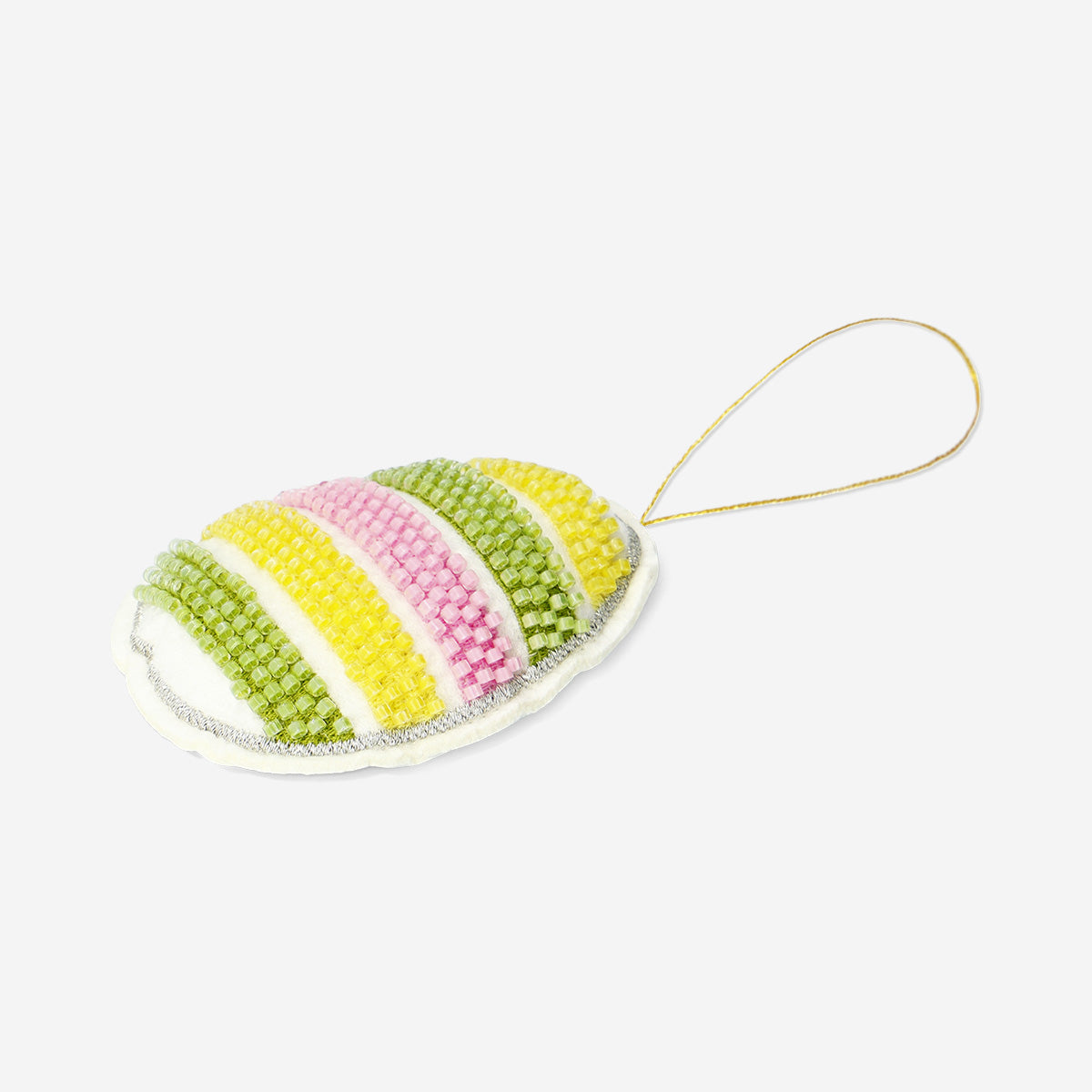 Hanging ornament - Easter egg with beads