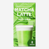 Flying Tiger Copenhagen matcha latte powder sticks, convenient food sticks for making flavorful matcha lattes at home.