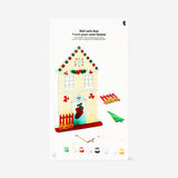 DIY doublesided wooden house for Halloween and Christmas